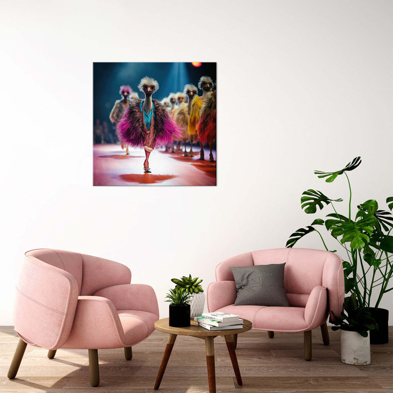 Fashion With Feathers - Unframed, Large