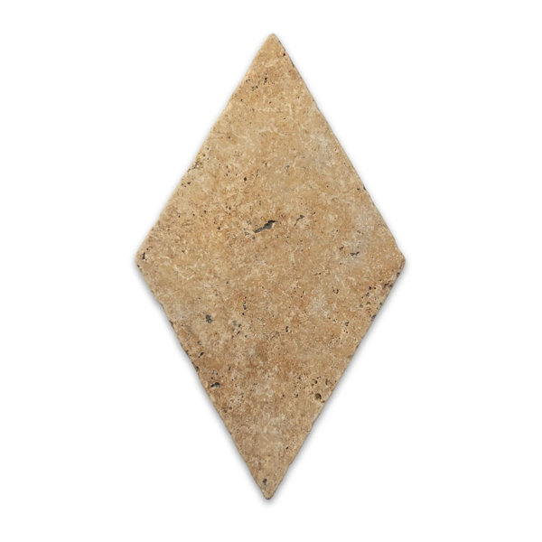 Ivory Light Travertine 9” Diamond Tile