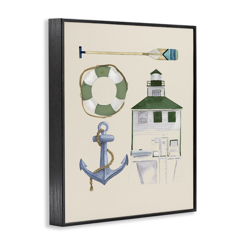 Art nautique et giclée par Brooke Pajkurich, Giclée encadrée noir minuit, H 14 po x l 11 po