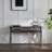Modern Glass Top Metal Base Writing Desk-Office Desk with shelf