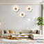 Décoration murale fleurs en métal suspendues 3 pièces-1350076074