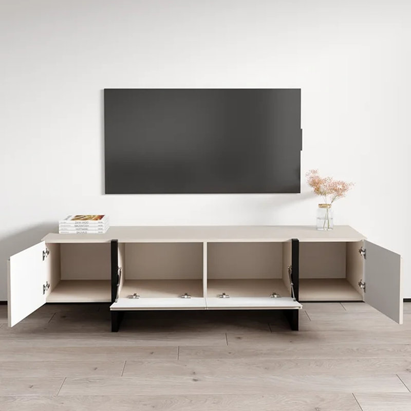 70.9'' W Storage Credenza, Cashmere/Black