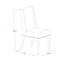 L'ensemble de table de salle à manger 6 pièces contient une table de salle à manger rectangulaire avec des pieds en X et 4 chaises Parson en tissu crème et un banc, en lin brossé blanc -54465696-54465697-54465700