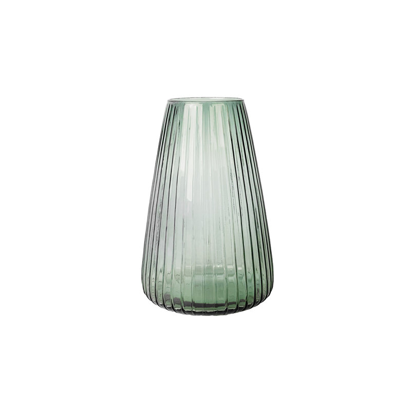 Dim Table Vase, Light Green, 30cm H x 19.5cm W x 19.5cm D