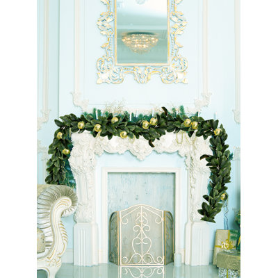 72'' in. Faux Magnolia Garland