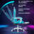 HOFFREE Gaming Chair With LED RGB Lights With Massage And Footrest Ergonomic Computer Chair High Back Video Game Chair With Adjustable Lumbar Support Linkage Armrest-1852369186