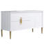 Armoire de salle de bain 60 po avec comptoir en quartz et lavabo en céramique EEST VANITY - Blanc (8296)
