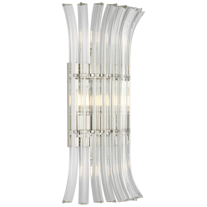 AERIN Rhine 21" Sconce with Crystal, Polished Nickel