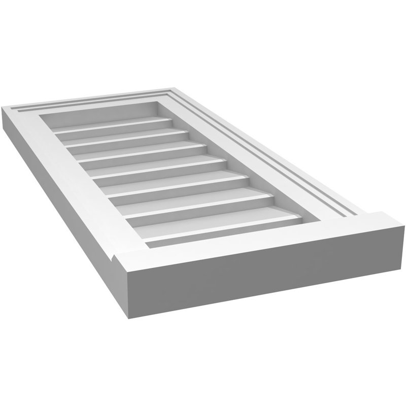 Cadre de seuil Brickmould, brun clair apprêté, H 26 po x l 12 po x P 2 po