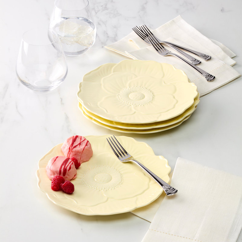 Ensemble de 4 assiettes décoratives Lenox Butterfly Meadow, Beige