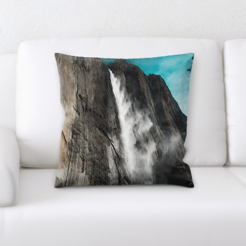 Waterfall Microsuede Reversible Throw Pillow