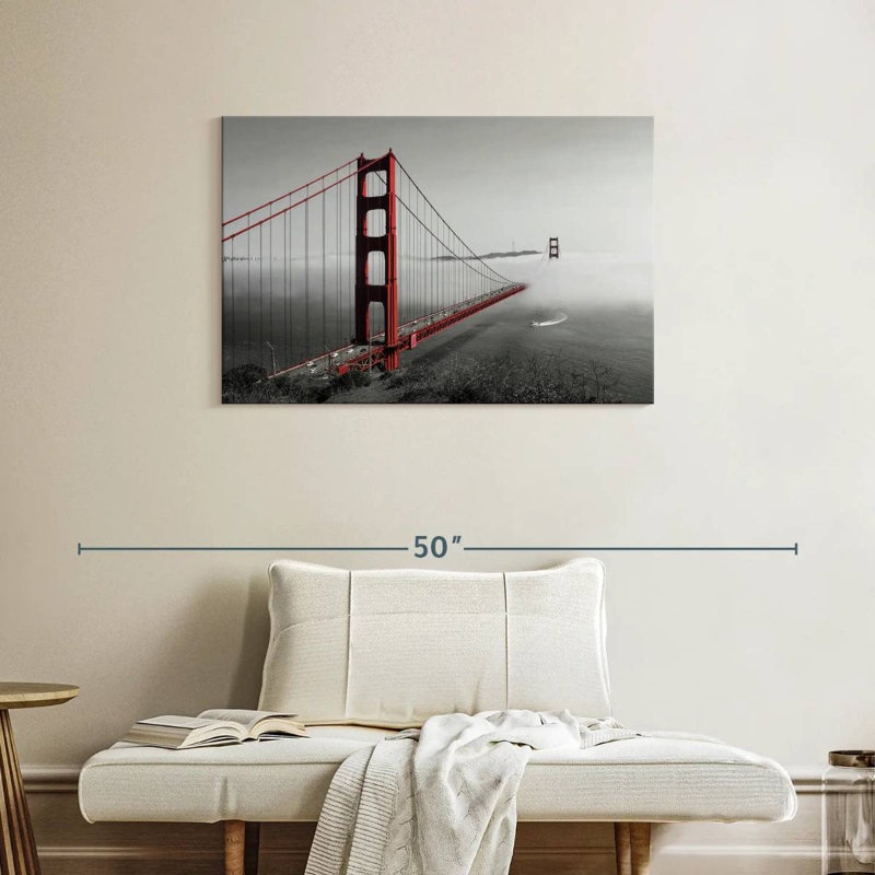 Golden Gate Foggy, H 24 po x l 36 po