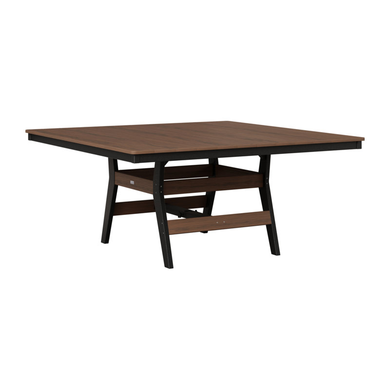 Table de salle à manger carrée 66 "Berlin Gardens Harbor, Black, Imbuia