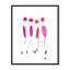 Four In Fuchsia Print by Chauncey Jacks-130445375-130446366-130446369