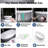 KAKUSIGA 61" Freestanding Deep Soaking Bathtub, Matte White Solid Surface Stone Resin Tub