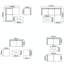 Eveanna Metal 4 - Piece Sofa Set with Cushions-1861537344-1861502031