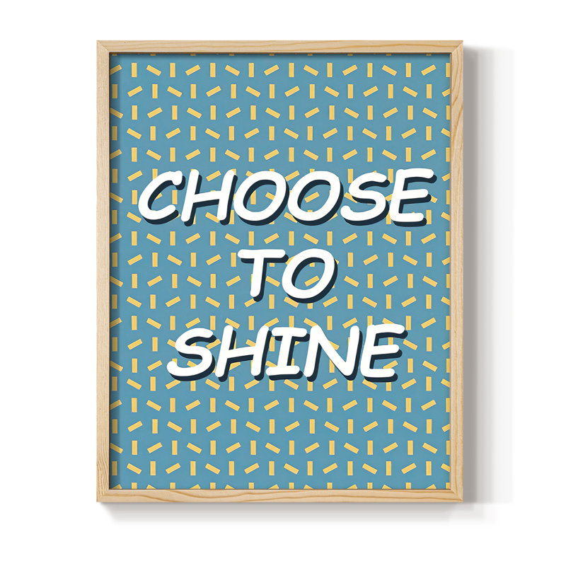 «Shining Day II», reproduction encadrée - bois massif, H 15 po x l 12 po, Naturel