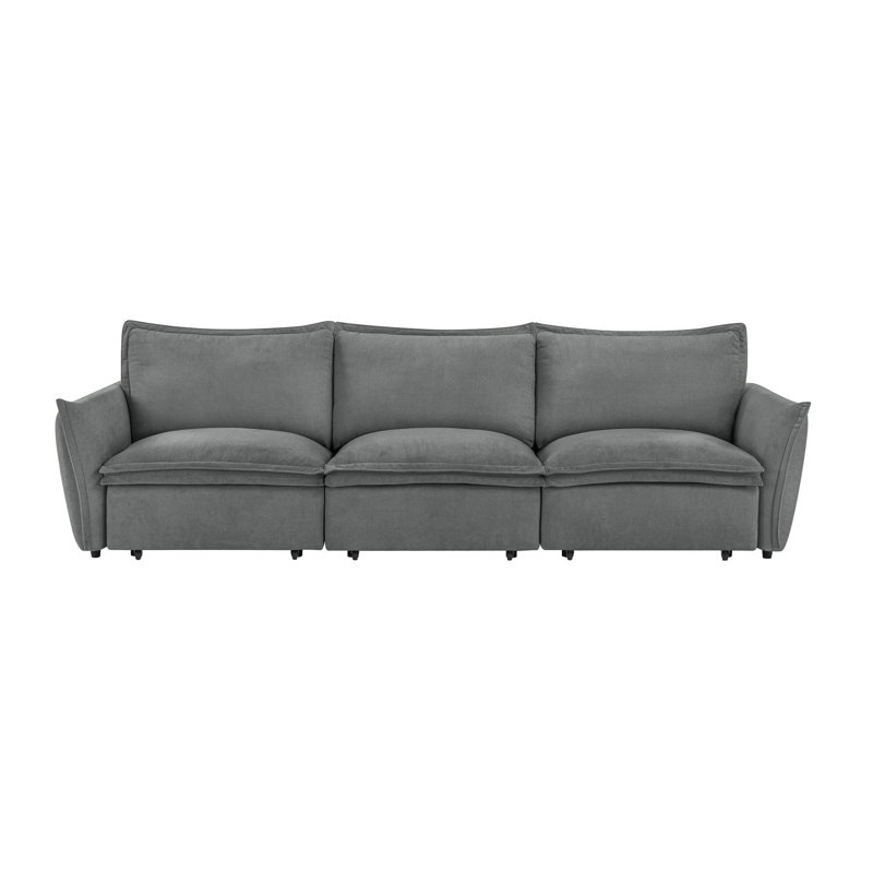 Chenille Power Sofa With Sleeper