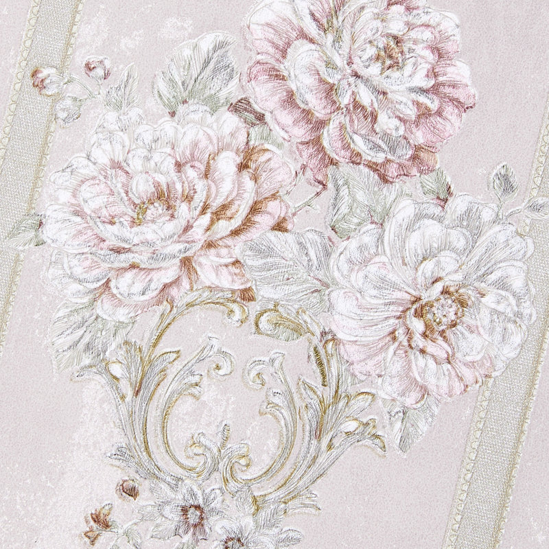 Non-Pasted Non-Woven 3D Embossed Wallpaper Roll