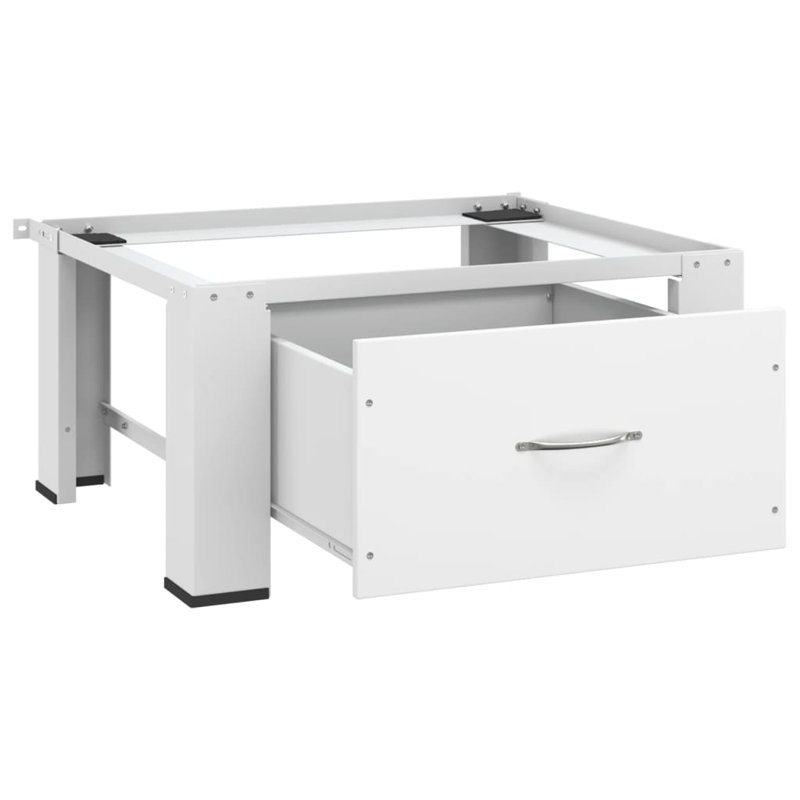 VidaXL Washing Machine Pedestal with Drawer White