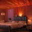 Tête de lit tapissier très grand à rayures en molleton avec lumières DEL et rangement Aurora-409080616-409080628