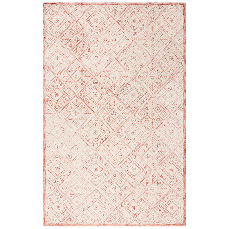 Fulvia Hand Tufted Wool Southwestern Rug, Rectangle 5' x 8'