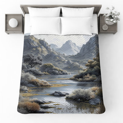 Couvre-lit matelassé Mountain River