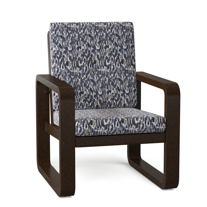 Vale Outdoor Dining Armchair, Canvas Bird's Eye Sunbrella® Canvas, Chestnut Brown