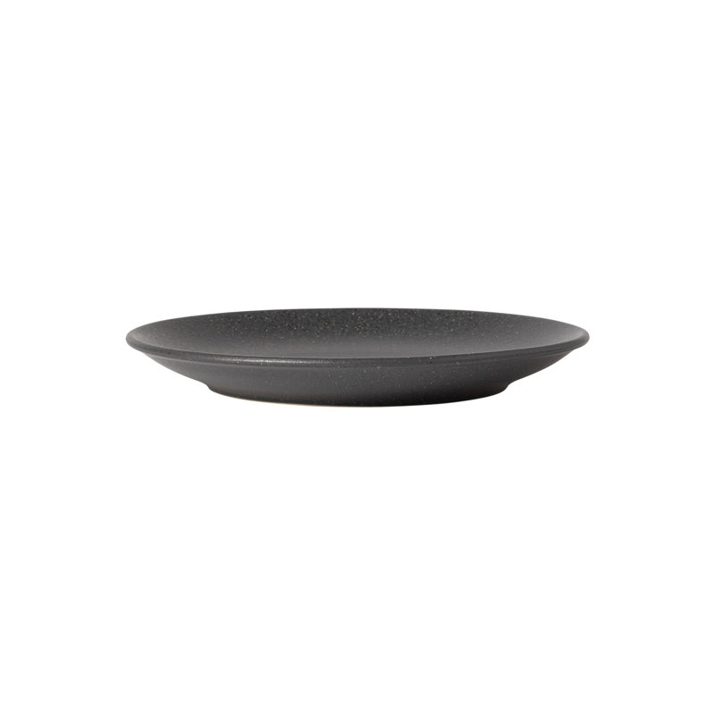 Roda Handmade Stoneware Salad/Dessert Plate, Dark Gray