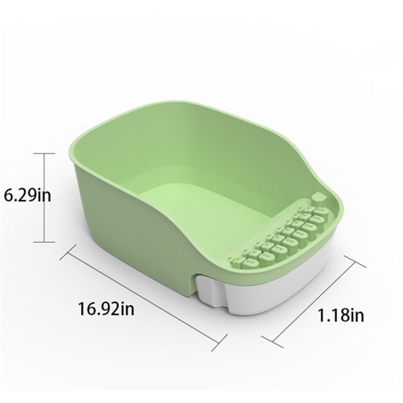 Bassin pour litière PP, H 6,29 po x l 11,81 po x P 16,92 po