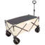 Chariot pliable de chariot de plage utilitaire robuste pour le sable avec de grandes roues, poignée réglable et porte-boissons pour le magasinage, le camping, le jardin et l'extérieur