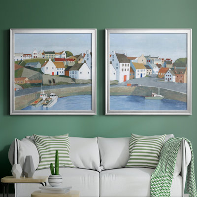 " Old Coast Town I " 2 - Pieces