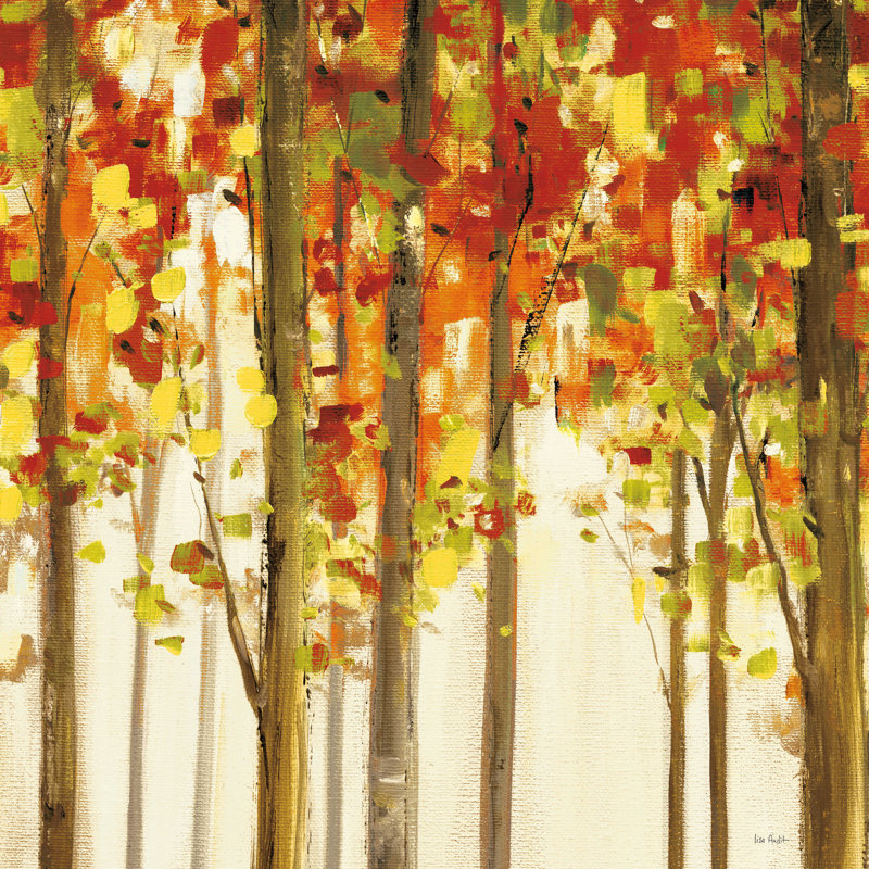 Étude de la forêt d'automne II, H 20 po x l 20 po