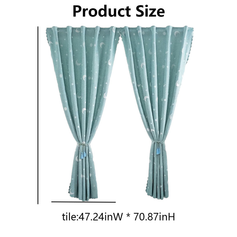 Paire de rideaux semi-transparents en polyester Bobigny
