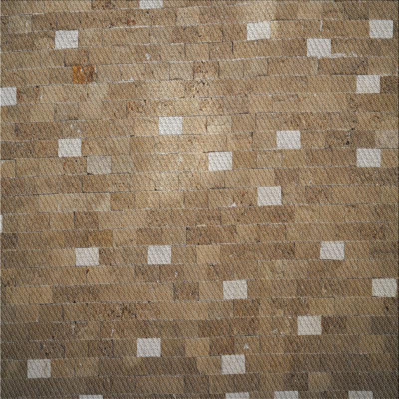 Tapis à motifs cholo-ate, Carré 8 pi