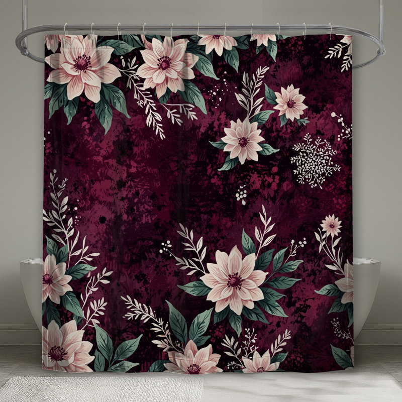 Rideaux de douche Floral Dahlia, L 70 po x H 72 po