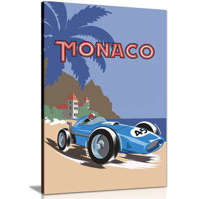 Monaco F1 - Wrapped Canvas Print