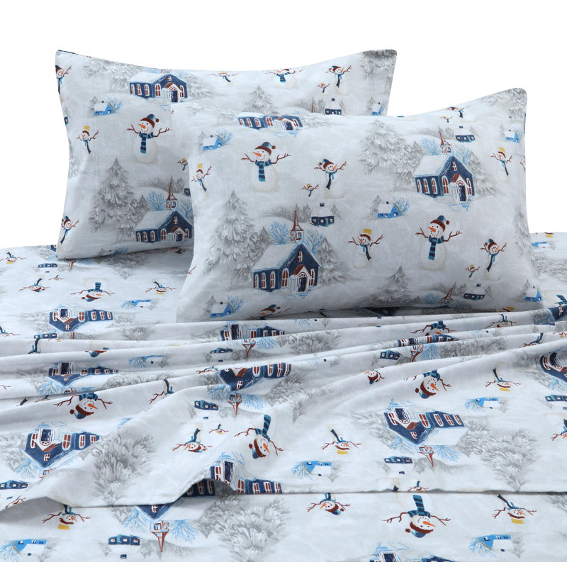 Cozy 100% Cotton Sheet Set, Full Sheet Set + Fitted Sheet + 2 Pillowcases
