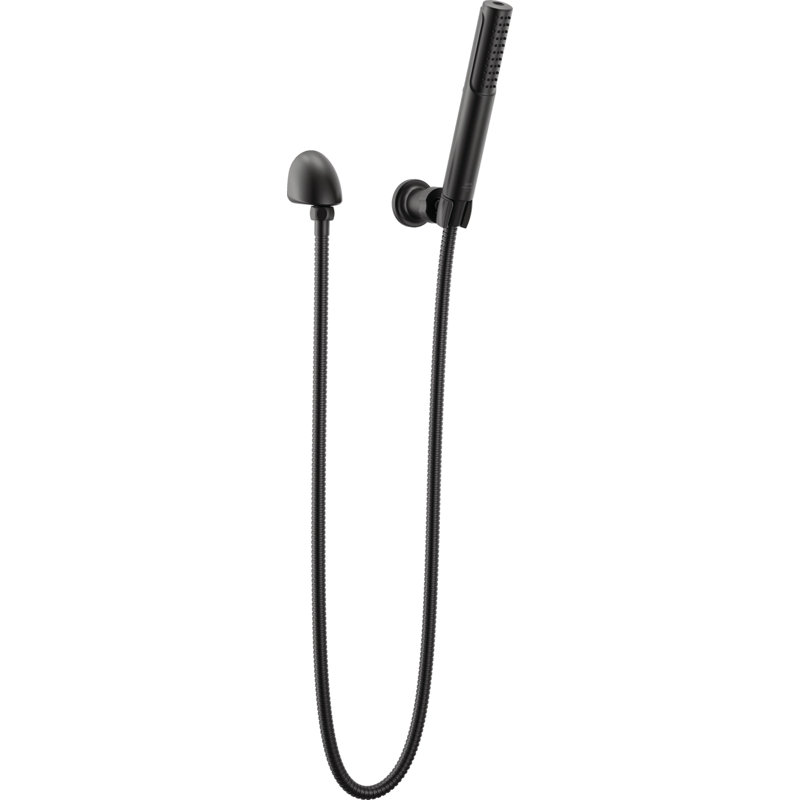 2-Setting Wall Mount Handheld Shower Head with High Pressure ProClean Spray Matte Black, Matte Black