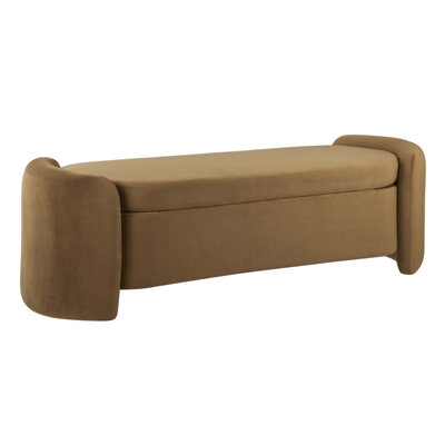 Velvet Upholstered Bench by ESTETICA FURNITURE