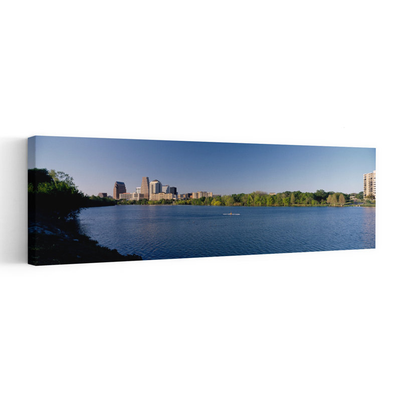 Buildings In A City Austin Texas USA by Gerald L. French - Wrapped Canvas Panoramic Print, 30.48 cm H x 91.44 cm W