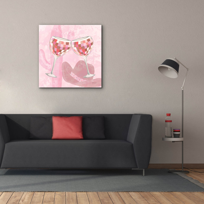 «Disco Cowgirl 3» par Yvette St. Amant, art mural sur toile, H 37 po x l 37 po x P 1,5 po