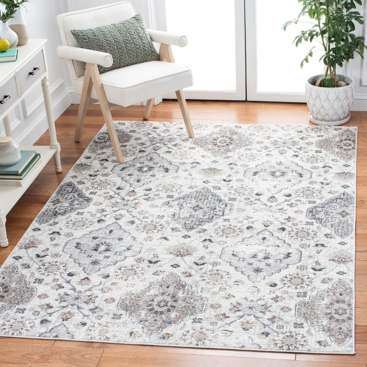 Bungalow Rose Flatweave Floral Rug | Wayfair