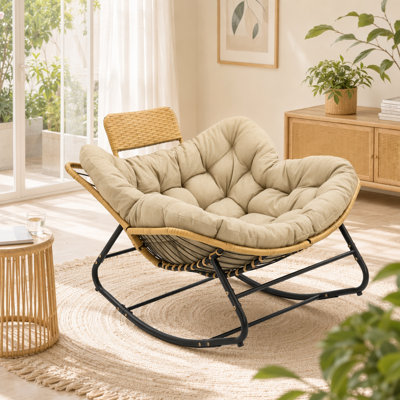 Chaise d'extérieur en osier