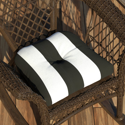 Awning Stripe Indoor/Outdoor Seat Cushion