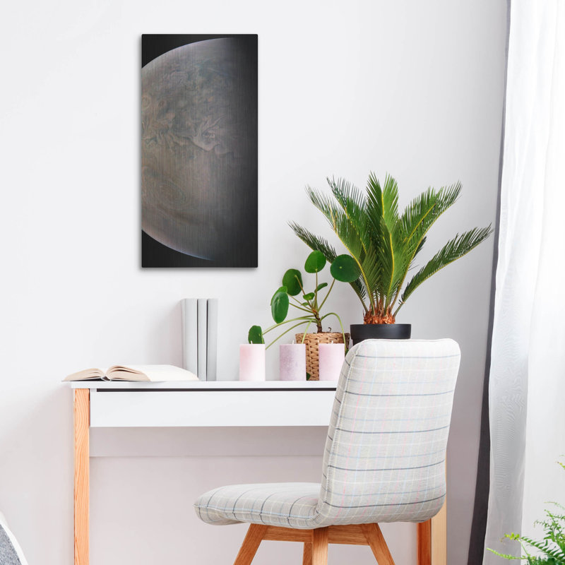  «Juno Close Look At The Little Red Spot» par NASA, art mural en métal, 12 po x 24 po, H 24 po x l 12 po
