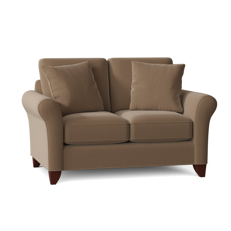 Almada Loveseat, Peyton 31 White Performance Twill, Manhattan, No