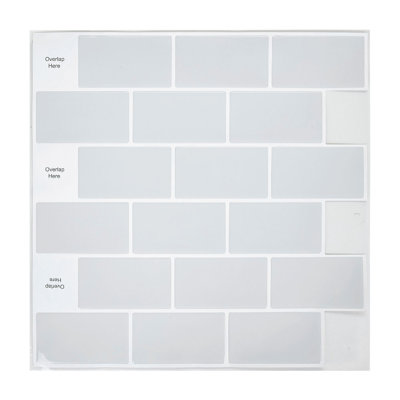 10 PCS Peel and Stick Marble Wall Tile Stickers