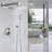 10 Inches Wall Mounted Shower With High Pressure Rain Shower Head And 5-Function Handheld Shower Head-114230321