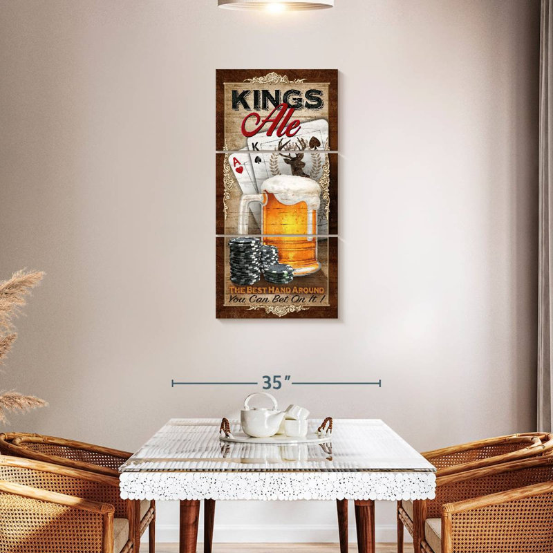 Kings Ale, H 44 po x l 21 po